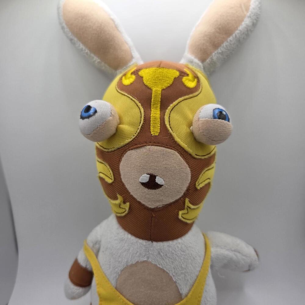 Rayman Raving Rabbids Super Hero Plush Loco Libre McFarlane Ubisoft 9" - Rare - Picture 2 of 6